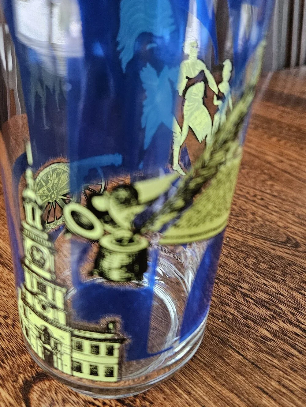 Nine Vintage (1976)Libby Coca Cola Heritage Collecter 8 Oz Glasses.